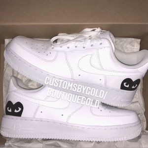 Customs Nike Air Force 1 hearts 🖤